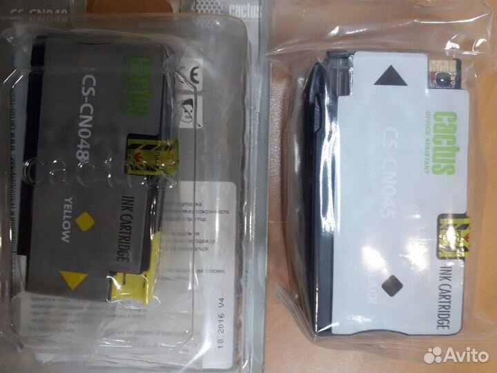 Картридж Cactus CS-CN045 (черный), CS-CN048 (желт)