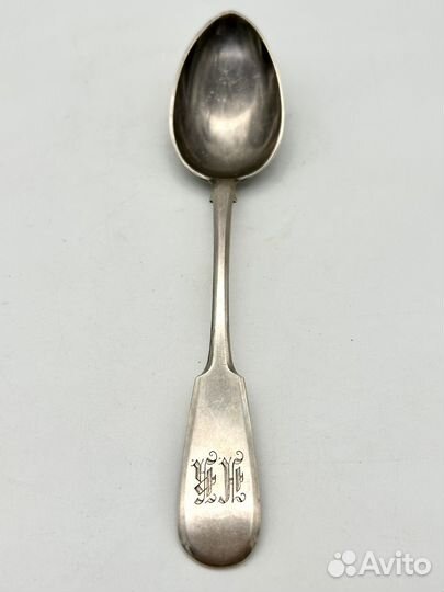 Десертная ложка серебро 84 проба вес 44,4 грамма