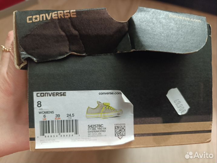 Кеды converse женские р. 39