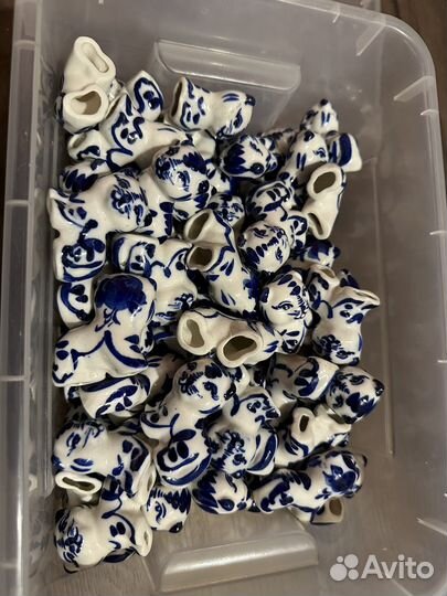 Гжель фигурка котенок