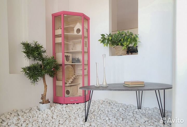 Витрина угловая Клетка для Шиншиллы Дегу U-11