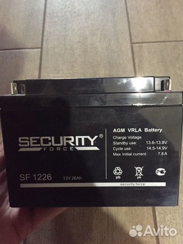 Аккумулятор security force SF 1226