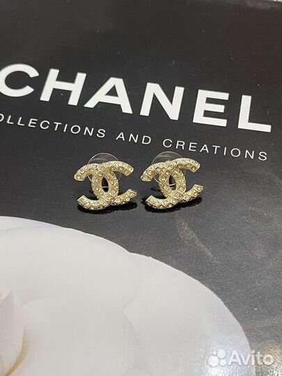 Серьги chanel винтаж