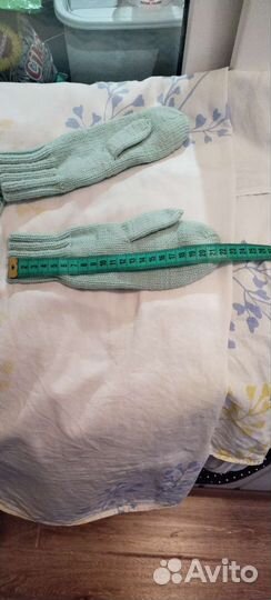Зимний комплект б/у (шапка, снуд и варежки)