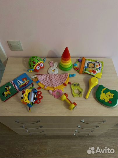 Игрушки пакетом для малышей, развивающие
