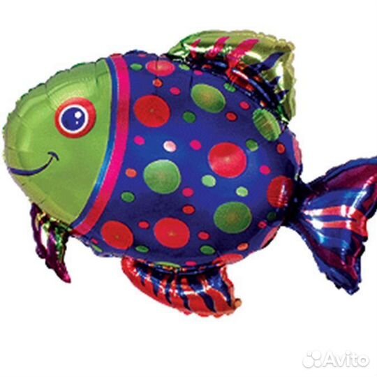 Шар фигура рыба пятнистая 75см
