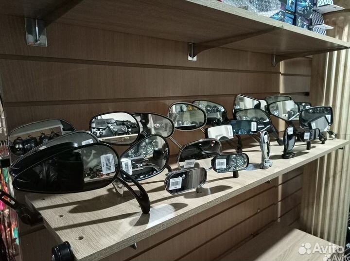 Зеркала хром 10mm (2шт) мото зеркала