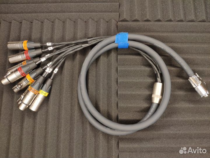 Циф. dsub 25 на 4 xlr гн. + 4 xlr шт. Cmd8 110 Om