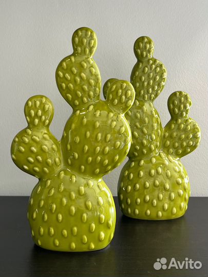Интерьерный декор, керамический кактус