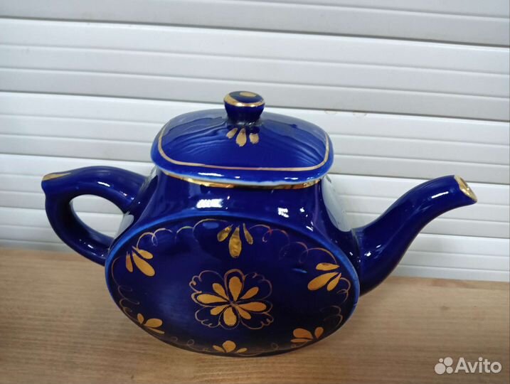 Чайник заварочный СССР гжель
