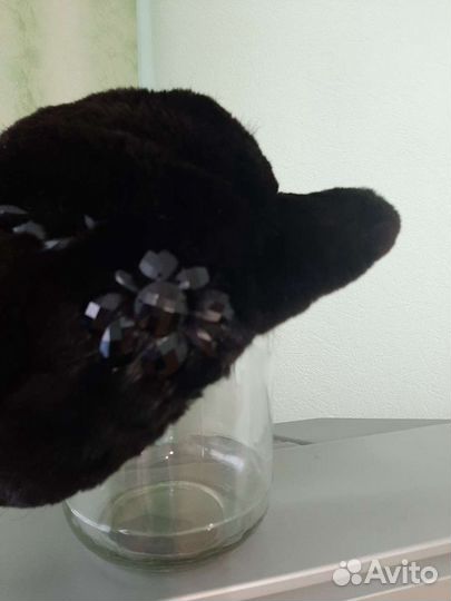 Берет женский из стриженой норки