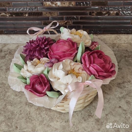 Зефирные букеты, корзины