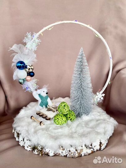 Новогодяя игрушка. Новогодняя композиция