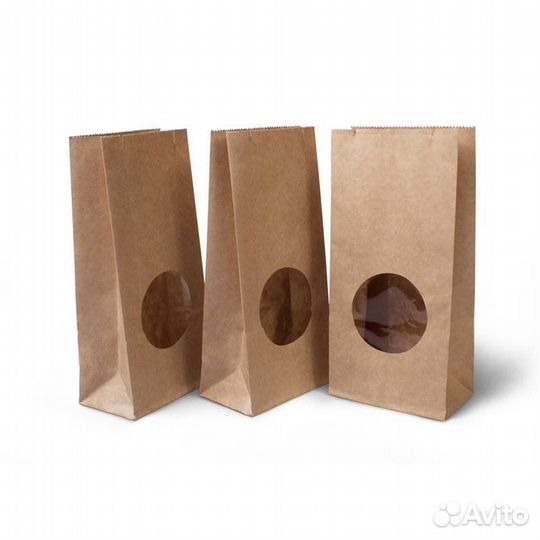 Бумажные пакеты с окном