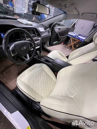 Авточехлы из экокожи Hyundai Sonata (LF) Автопилот