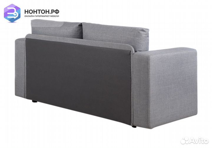 Диван еврокнижка Плей серый