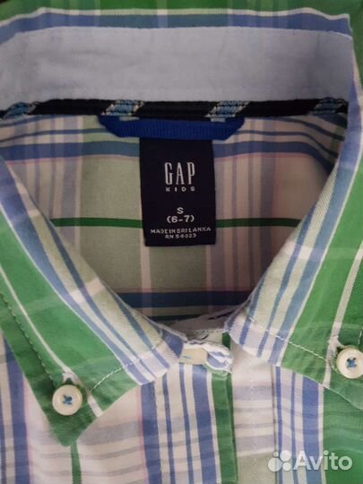 Рубашка GAP на мальчика 6-7 лет