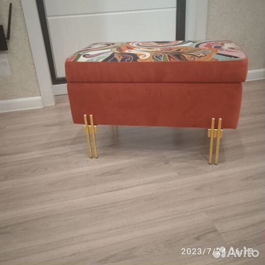 Банкетка пуфик с ящиком
