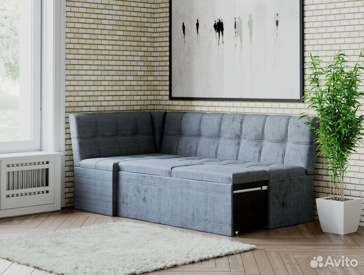 Кухонный диван из велюра от производителя