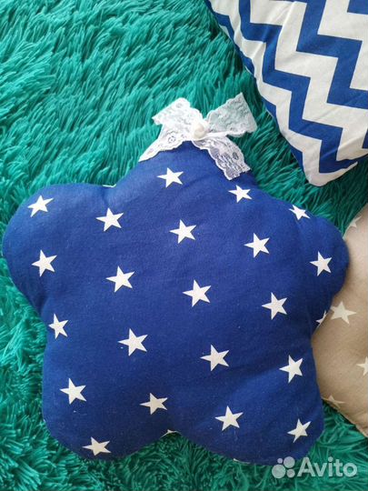 Комплек подушек для детской кроватки. Для мальчика