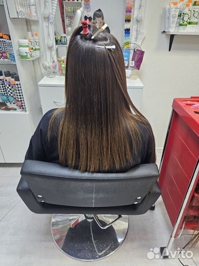 Наращивание биопротеиновых волос