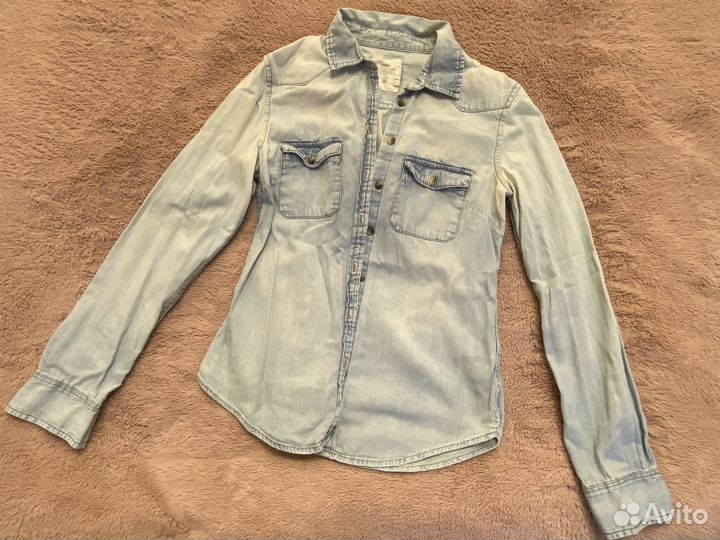 Рубашка джинсовая женская