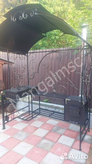 Мангал с крышей