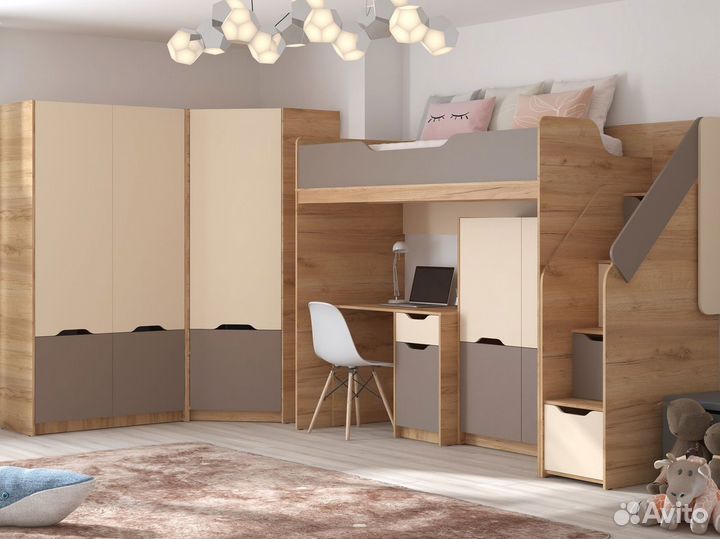 Шкаф 2 дв Рич, миндаль