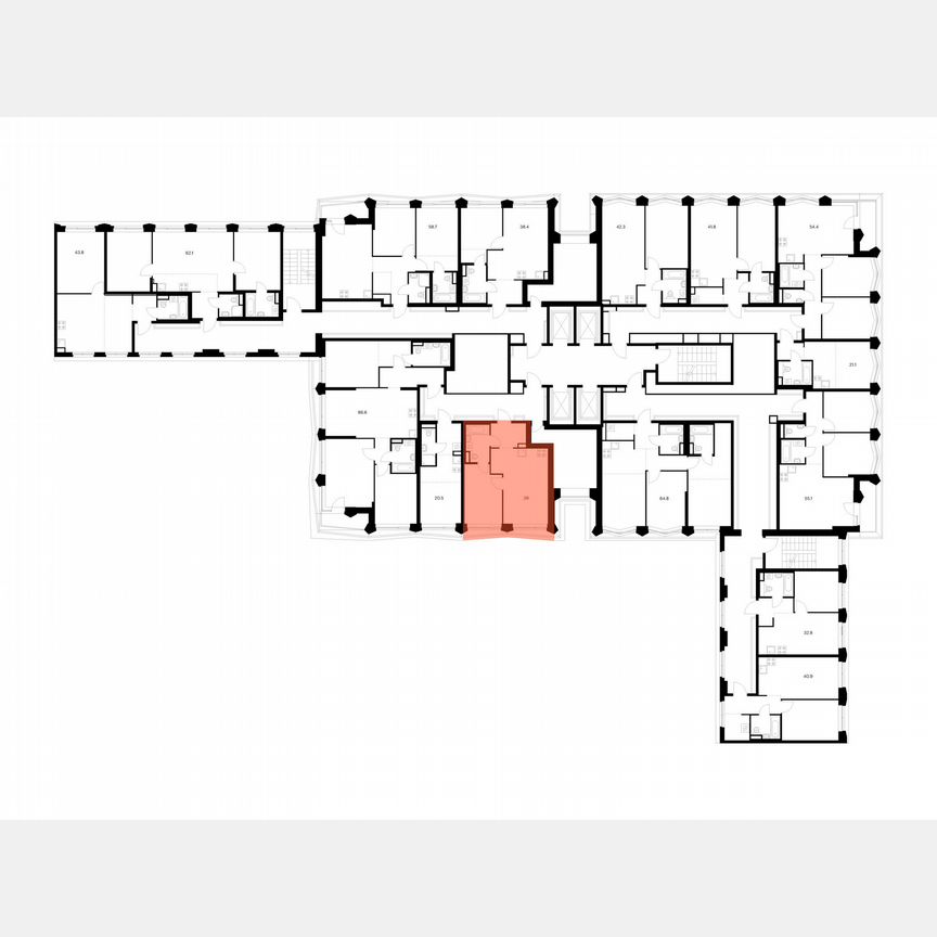 1-к. квартира, 39 м², 2/31 эт.