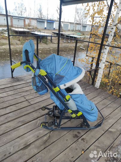 Детские санки коляска ника
