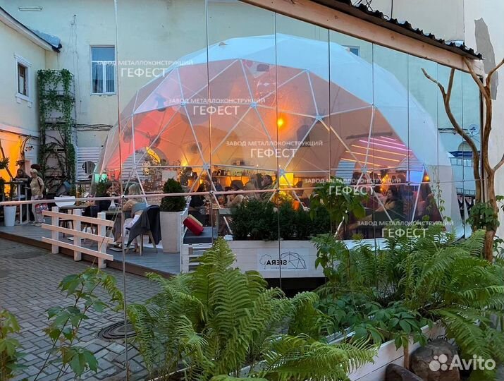 Сферический шатер для кафе и рестранов S112м2