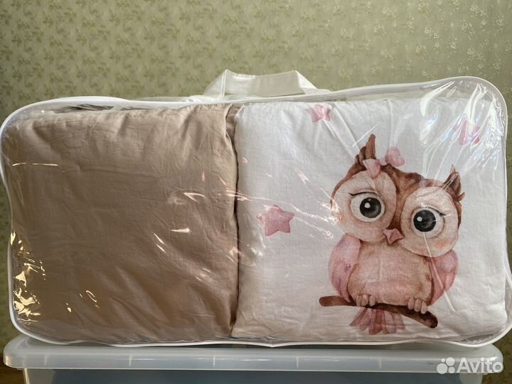 Комплект детского постельного белья с бортиками