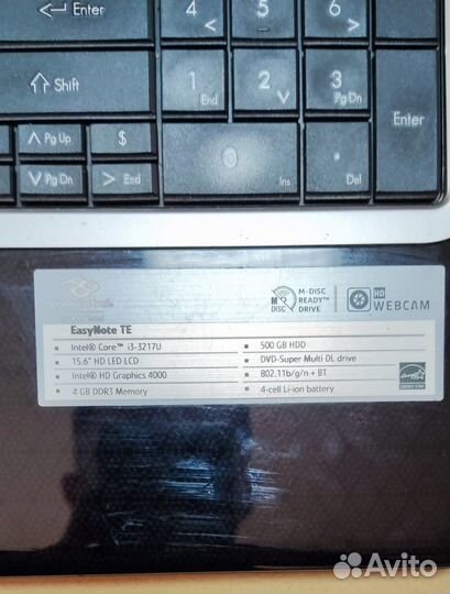 Ноутбук packard bell easynote