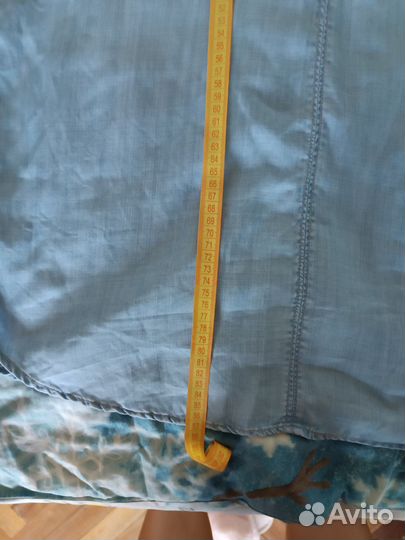 Джинсовая рубашка женская 46 48 h&m