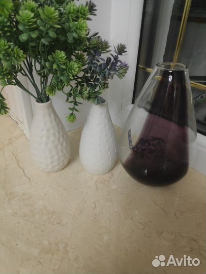 Вазы для интерьера 3 шт Икеа