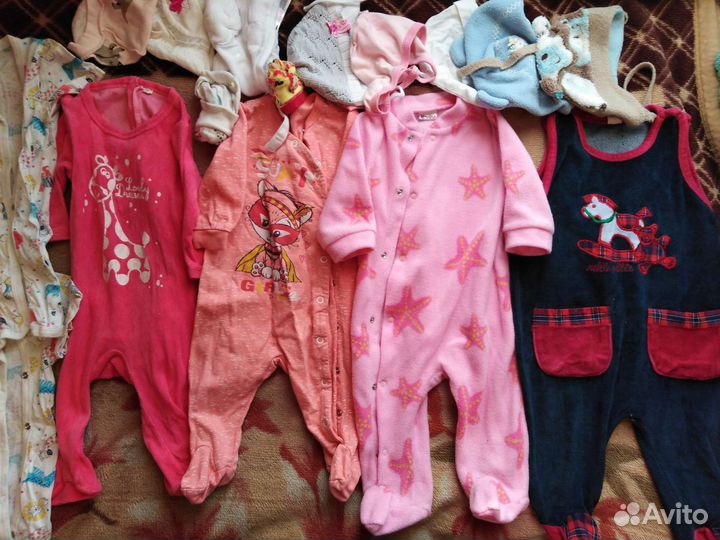 Детские вещи пакетом для девочек 62-68