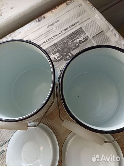 Бидон эмалированный СССР новый