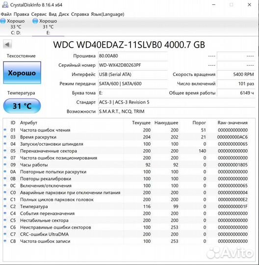 Внешний HDD WD Elements Desktop