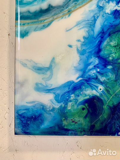 Картина абстракция эпоксидная смола