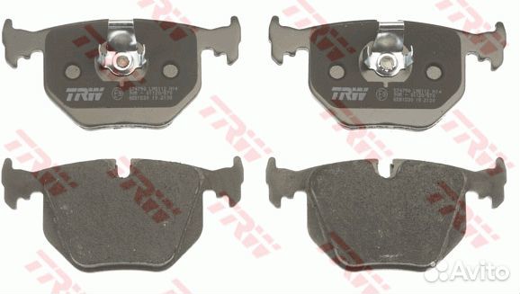 Колодки тормозные задние дисковые 123,1*59