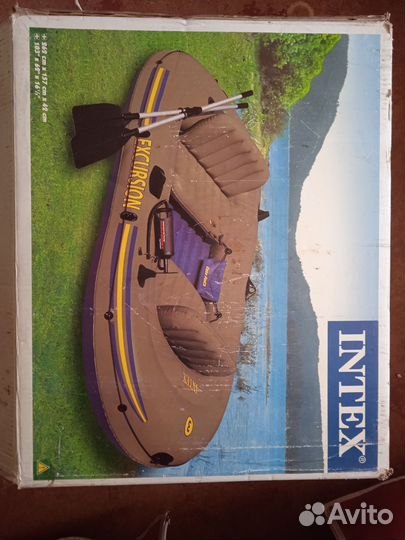 Лодка надувная intex excursion 3