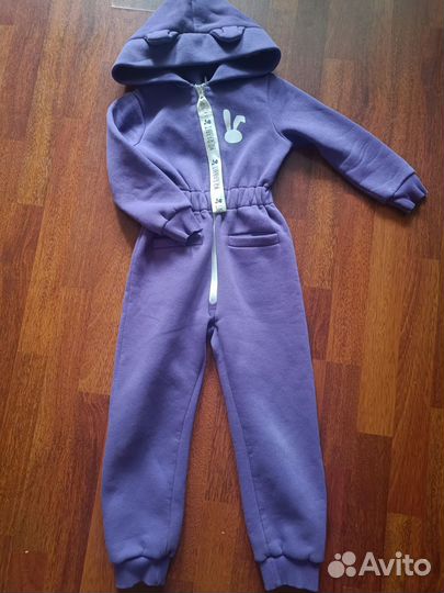Комбинезон для девочки на флисе
