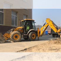 Аренда трактора, услуги экскаватора погрузчика jcb