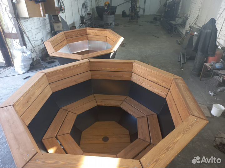 Банный чан на дровах