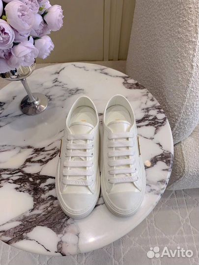 Женские кеды prada premium