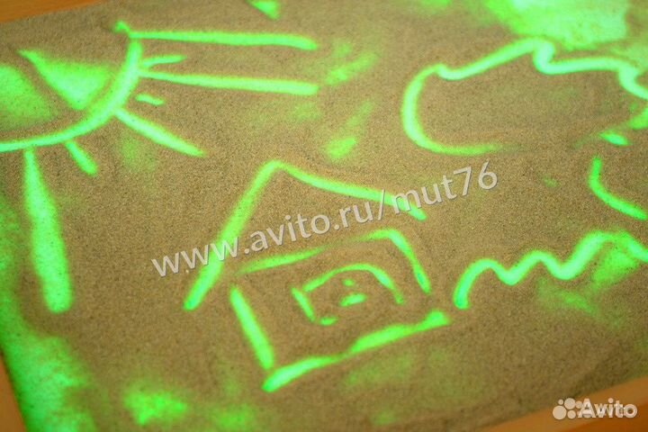 Планшет для рисования песком световой розовый