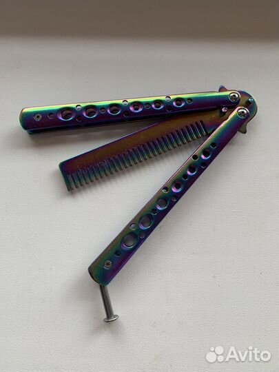 Нож бабочка расческа