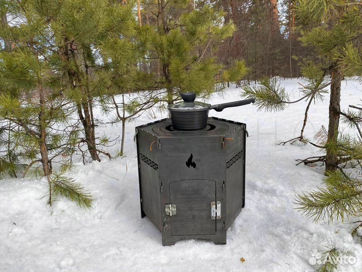 Печь под казан 3в1