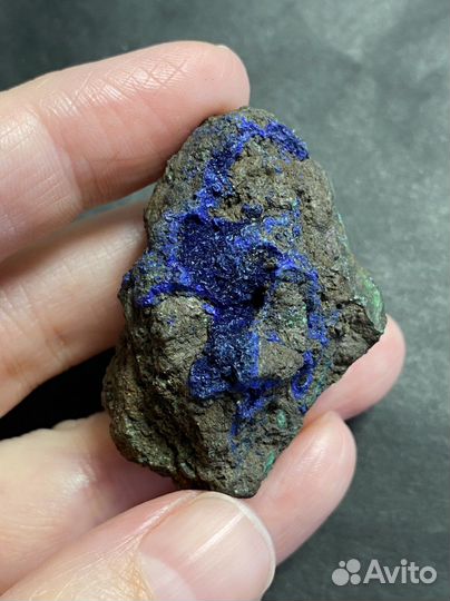 Азурит кристалл природный Азуромалахит минерал