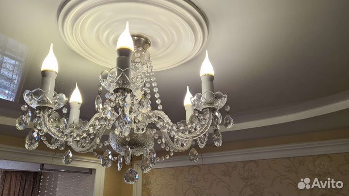 Подвесная хрустальная люстра, Чехия